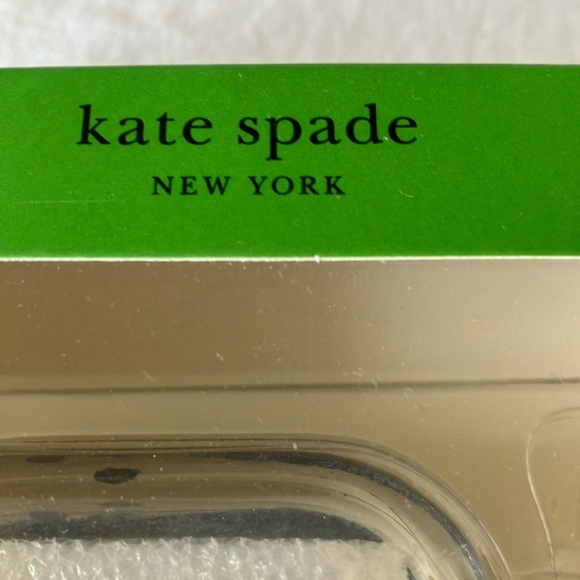 Kate Spade: Blue Glitter AirPods Case- Gen 3- Gold Tone - Picture 3 of 16